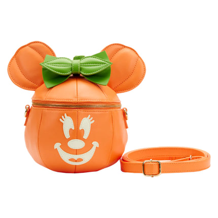Glow Face Pumpkin Minnie - Cross Body Bag LoungeFly