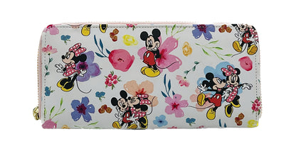 Minnie and Mickey Mouse Floral - Wallet LoungeFly Disney