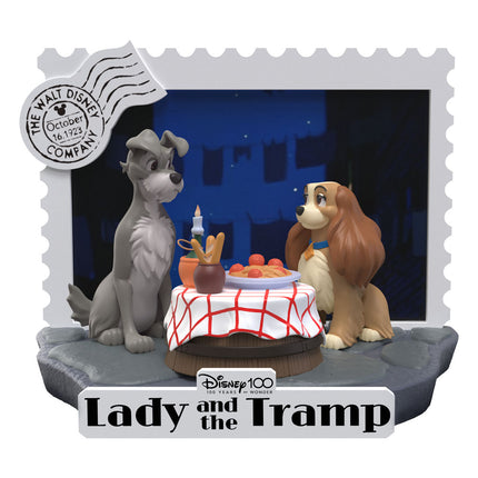 Lady And The Tramp Disney 100th Anniversary D-Stage PVC Diorama 12 cm  136