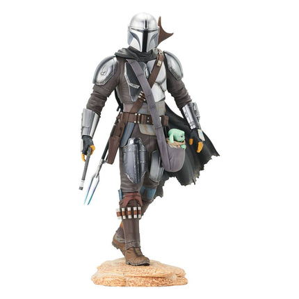The Mandalorian with The Child Star Wars The Mandalorian Premier Collection 1/7 25 cm