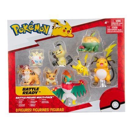 Pikachu, Eevee, Appletun, Growlithe Multipack Mini Figures Pokemon 8 pack