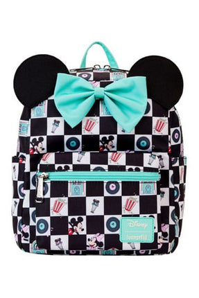 Disney by Loungefly Mini Backpack Mickey & Minnie Date Night AOP