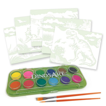 Dinos Art Stwórz kreatywny zestaw Art Craft Dziecko Magiczne Akwarela Dinozaury