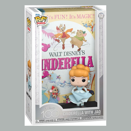 Cinderella  Disney's 100th Anniversary POP! Movie Poster and Figure 9 cm - 12
