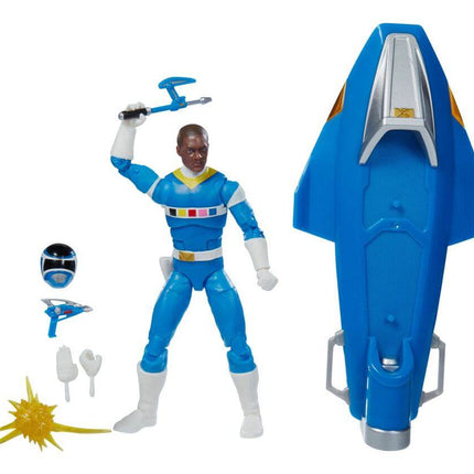 Blue Ranger &amp; Galaxy Glider 15 cm Power Rangers in Space Lightning Collection Figurka 2022 - GRUDZIEŃ 2022