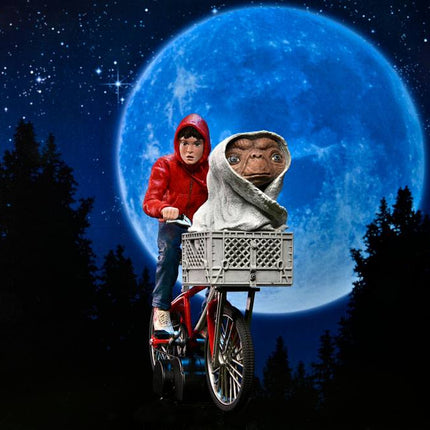 ET pozaziemska figurka Elliott &amp; ET na rowerze 13 cm NECA 55065